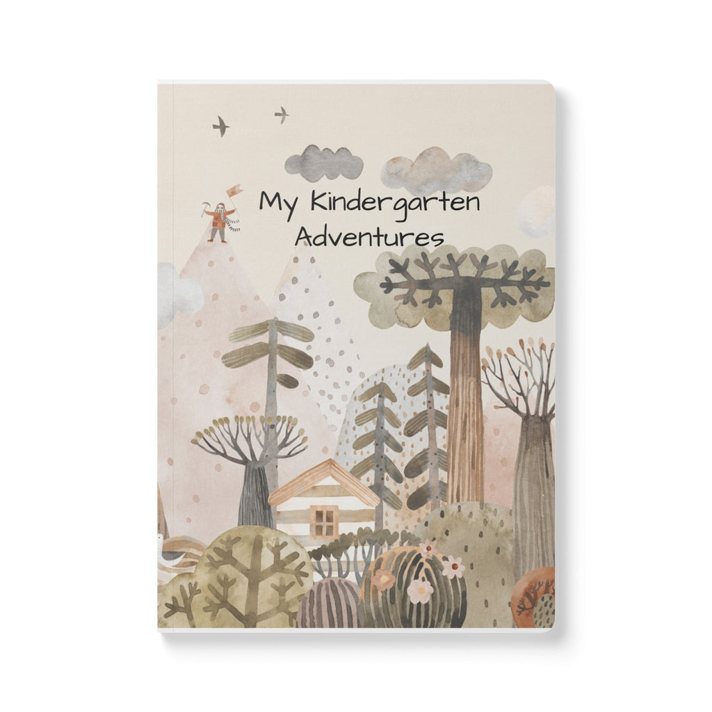 Softcover Journal — "My Kindergarten Adventures" Kids Forest Adventure Notebook