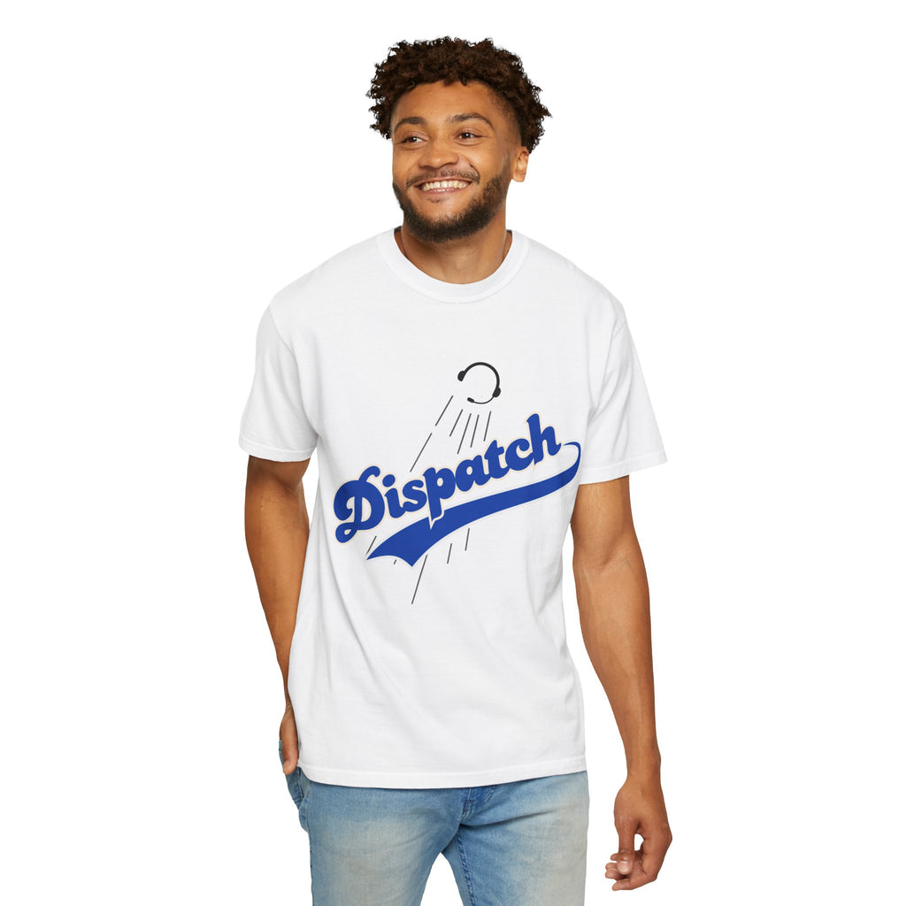 Dispatchers 911 Baseball-Style T-Shirt — Vintage Script Tee for Radio Operators