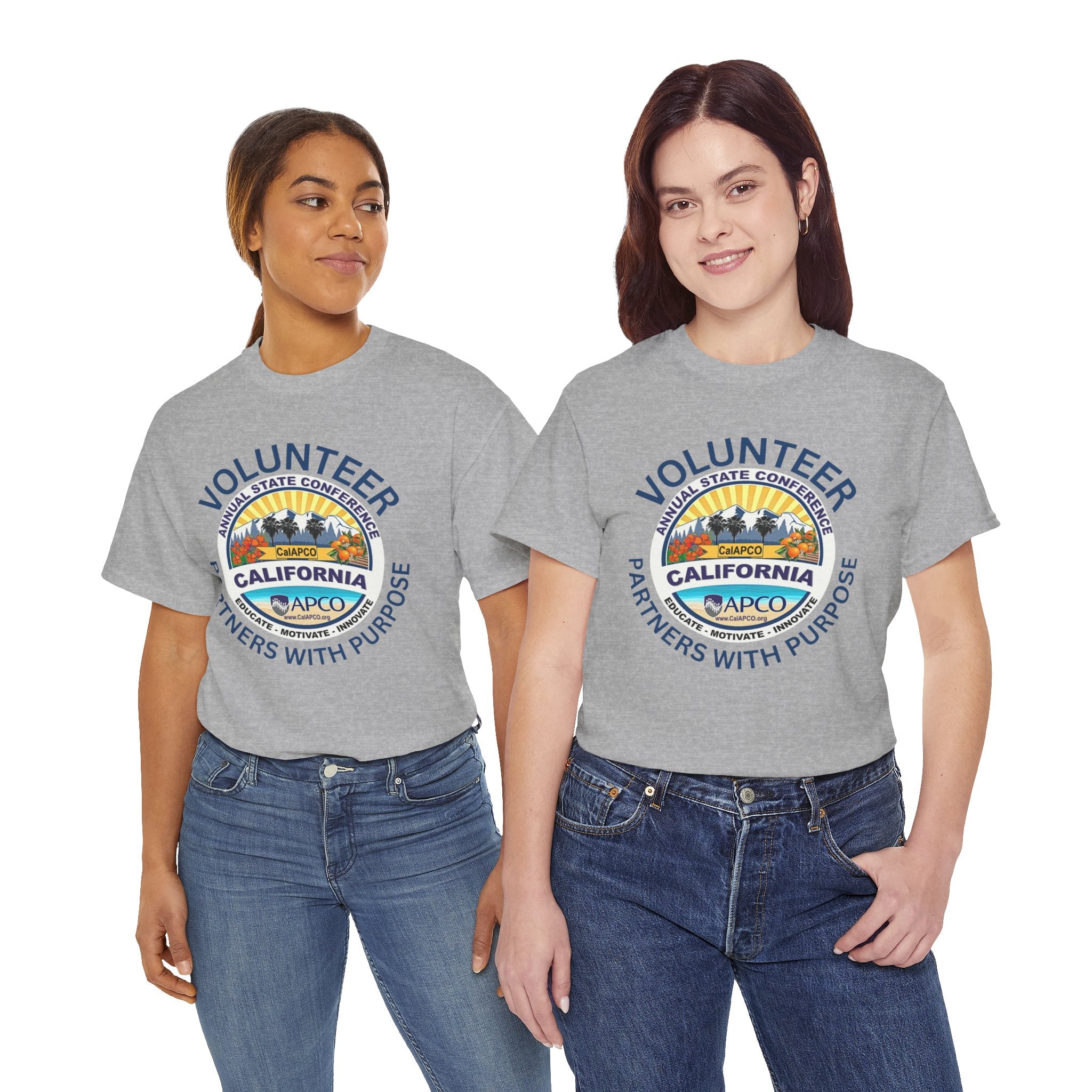Volunteer T-Shirt — CalAPCO California State Conference  "Volunteer Partner with Purpose”
