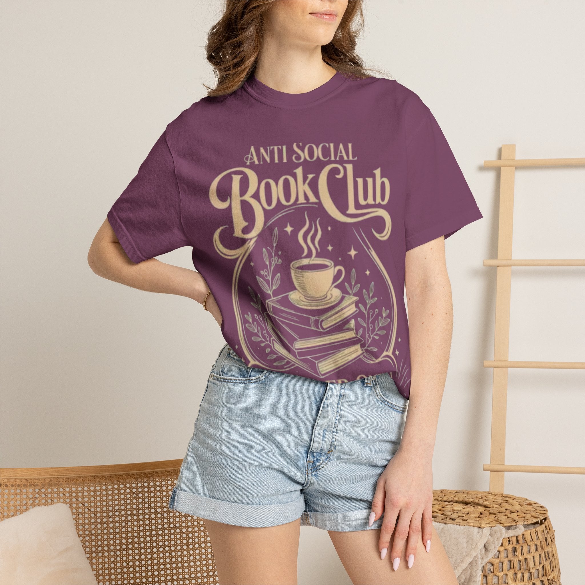Anti Social Book Club T-Shirt — 'Member Only' Literary Tee