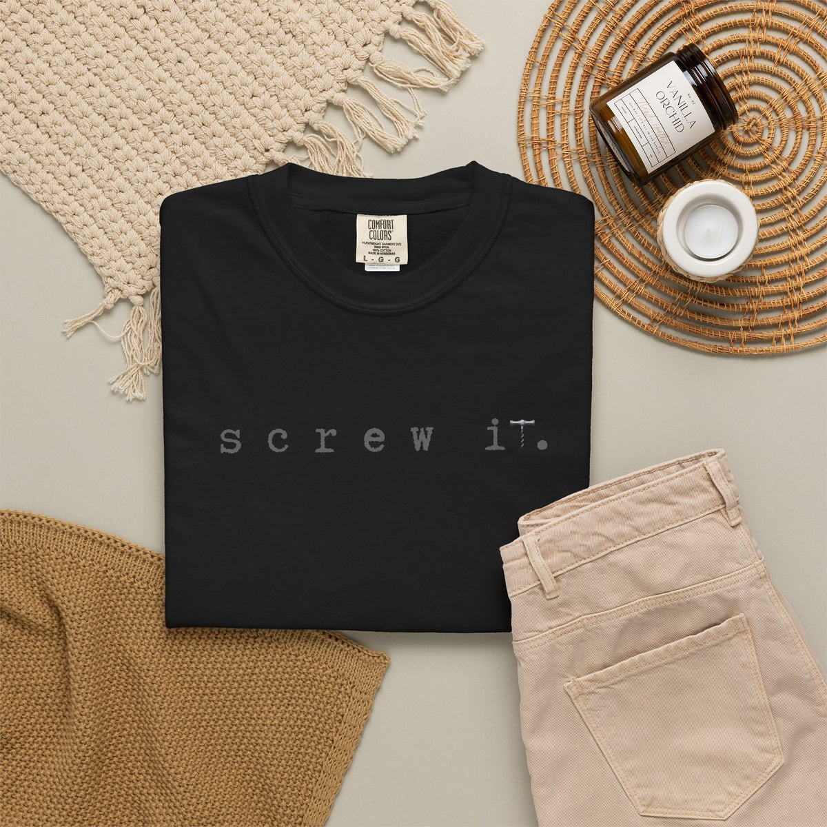 Screw It. Tee — Minimalist Statement Graphic T-Shirt