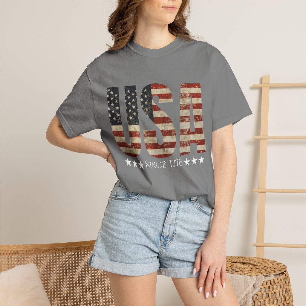 USA Since 1776 Vintage Flag T-Shirt
