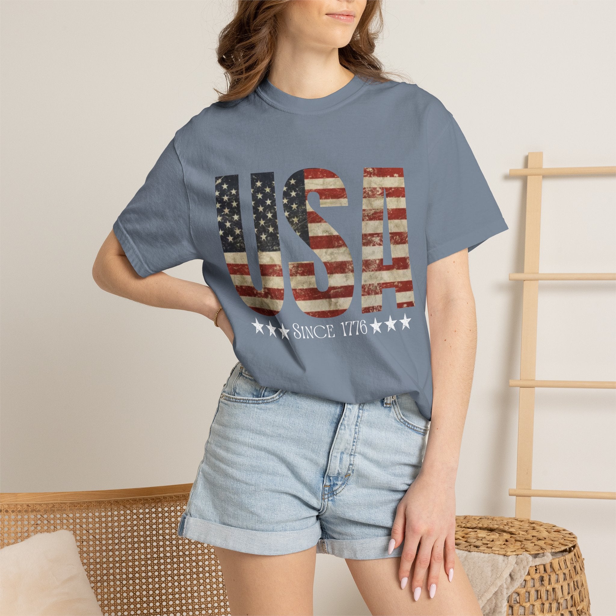 USA Since 1776 Vintage Flag T-Shirt