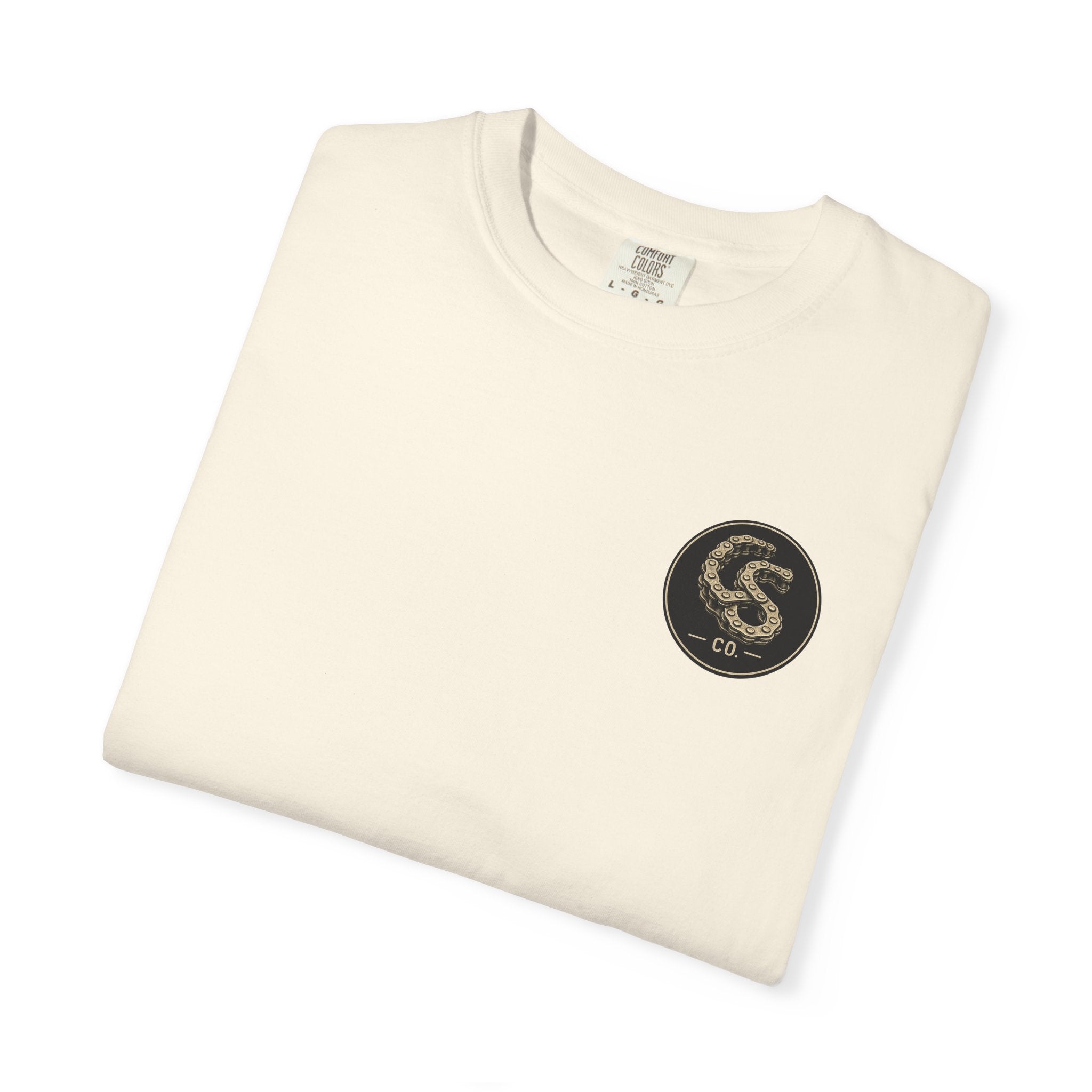 Alien Abduction Motorcycle T‑Shirt — Sci‑Fi Desert Rider Tee
