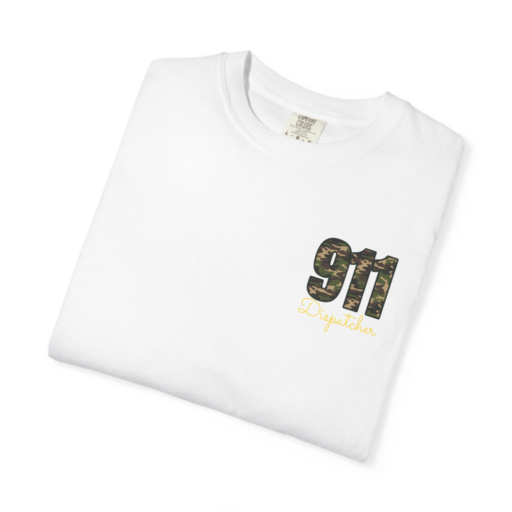 Dispatcher 911 T-Shirt — Camo 911 Dispatcher Tee