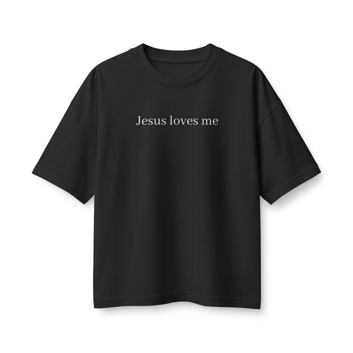 Jesus Loves Me Tee — Minimalist Christian Faith Shirt for Women