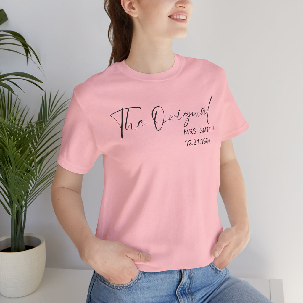 The O.G. Mrs. Script Bridal T-Shirt — Personalized Mrs. Tee