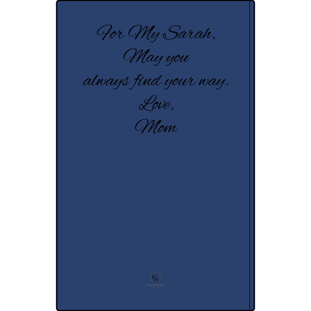 Engraved Vegan Leather Journal — "Quiet Moments & Reflection" Personalized Keepsake