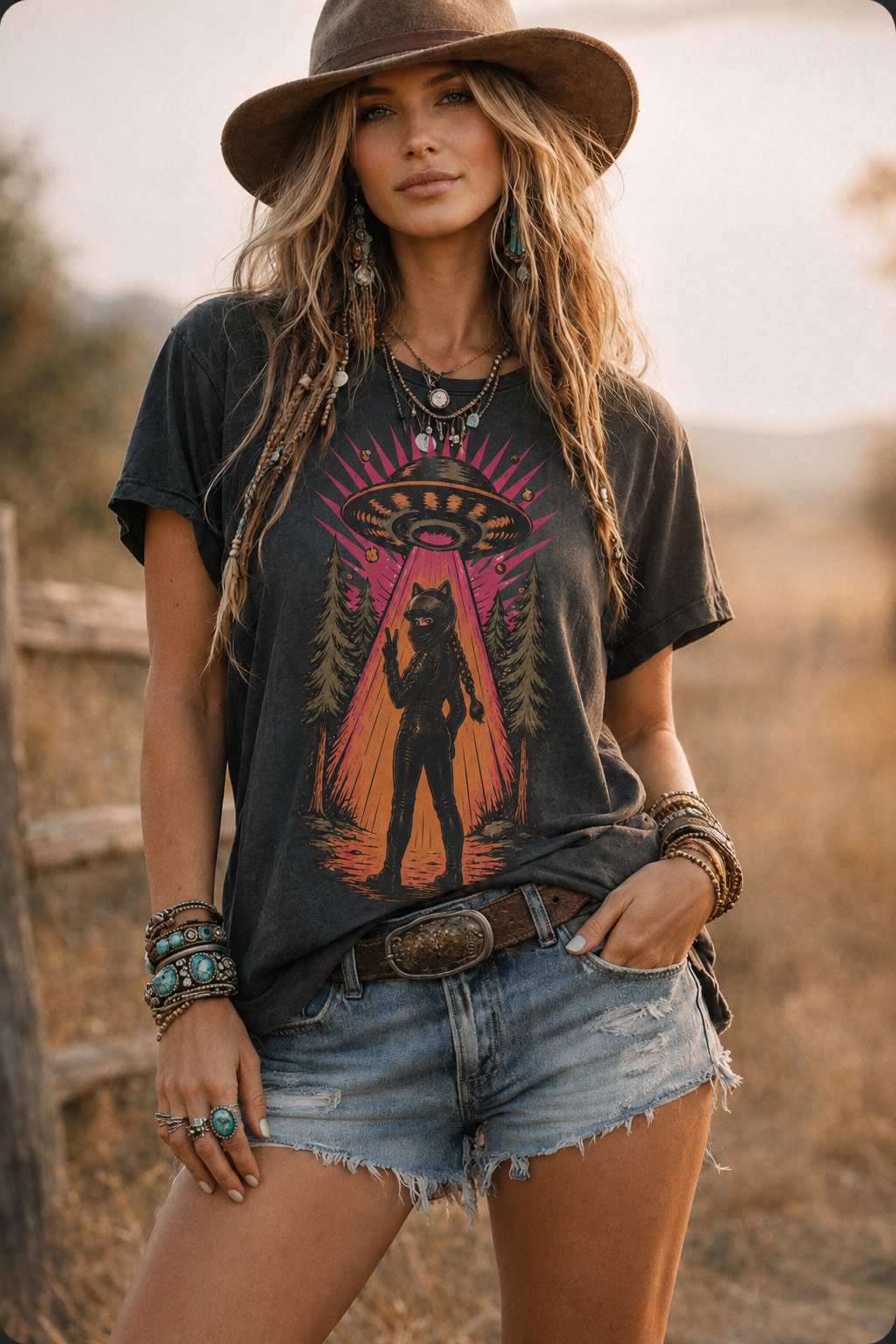 Beam Me Up Retro Rider Tee