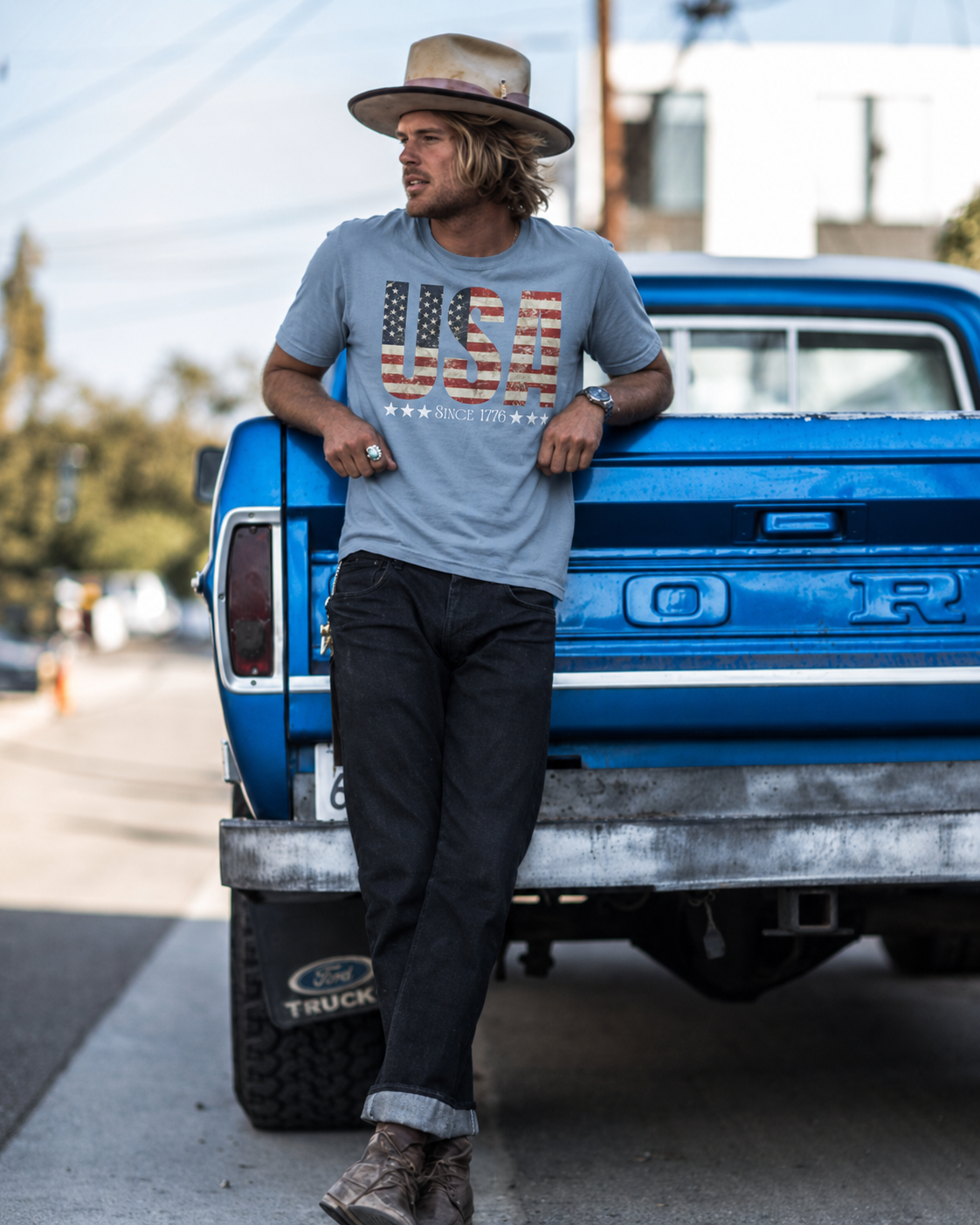 USA Since 1776 Vintage Flag T-Shirt
