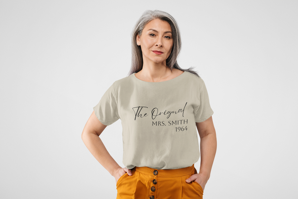 "The Original" Personalized Crewneck Sweatshirt — Custom Mrs. Gift