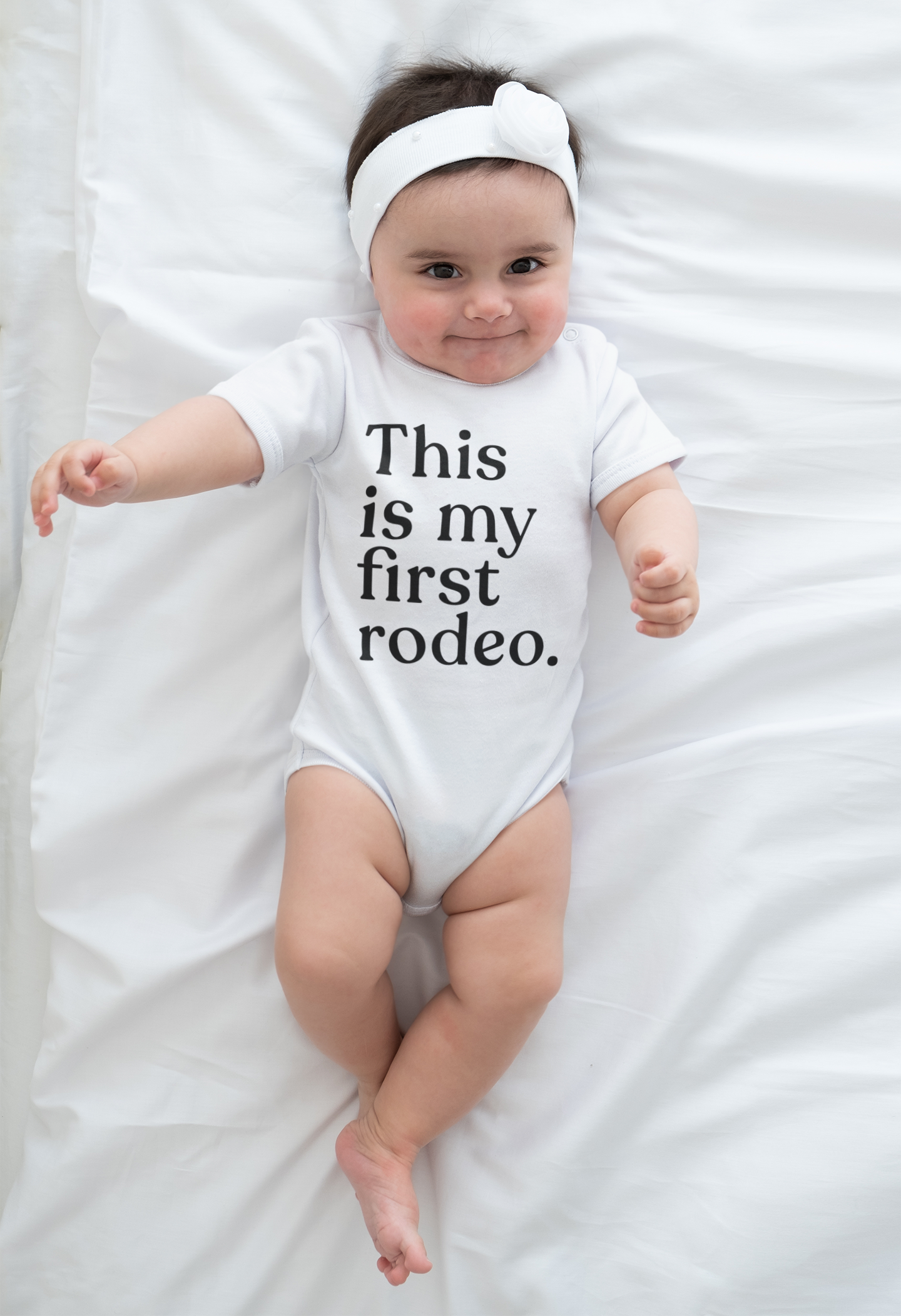 Infant Bodysuit — "This Is My First Rodeo" Newborn Milestone One-Piece