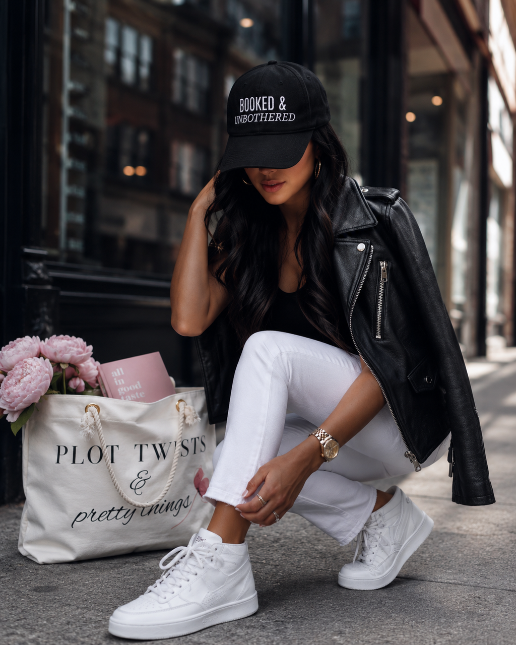 Booked & Unbothered Baseball Cap — Relaxed Reader Hat for Book Lovers