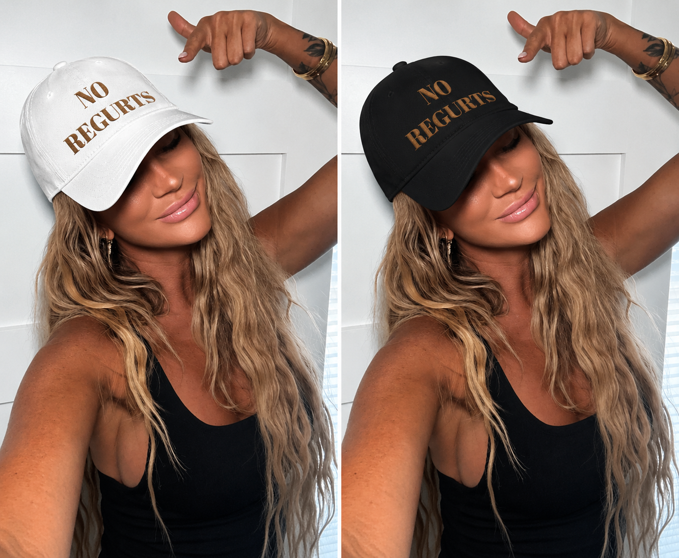 No Regurts Baseball Cap — Funny Low Profile Hat