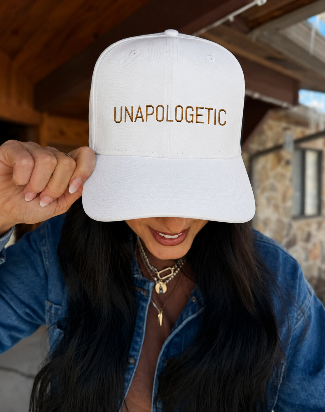 Unapologetic Embroidered Baseball Cap — Bold Statement Low Profile Hat