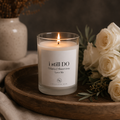i Still Do Frosted Glass Candle — 11oz Wedding Anniversary Scented Candle