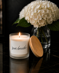 Just Breathe | Frosted Glass Candle | 11oz Wood Wick Relaxation Candle