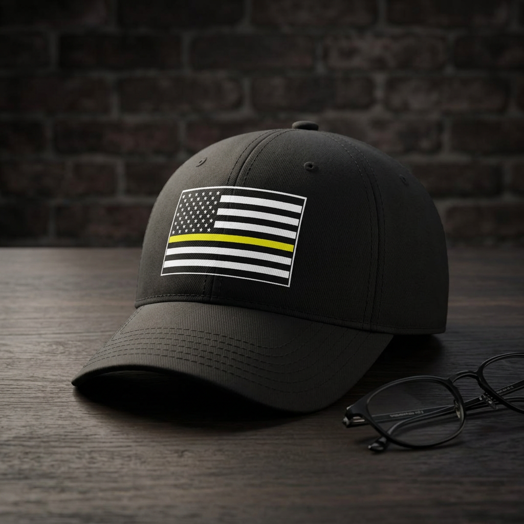 Thin Yellow Line Flag Cap – Low Profile Baseball Hat for First Responders & Supporters