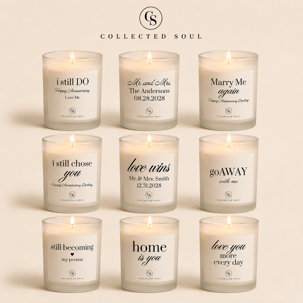 Hello Fall Candle — Frosted Glass 11oz