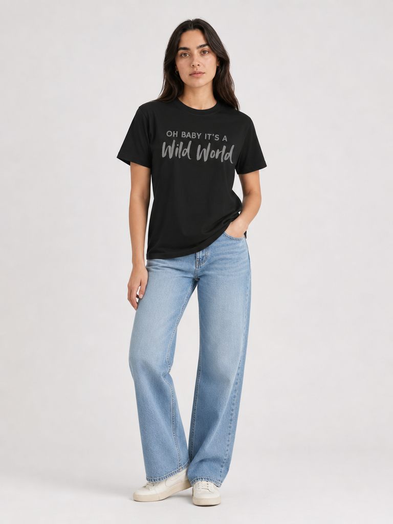 Wild World T-Shirt  | Oh Baby It's a Wild World Graphic Tee
