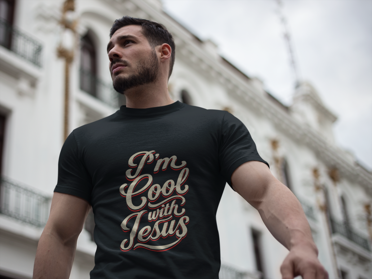 I'm Cool with Jesus T-Shirt — Retro Christian Tee