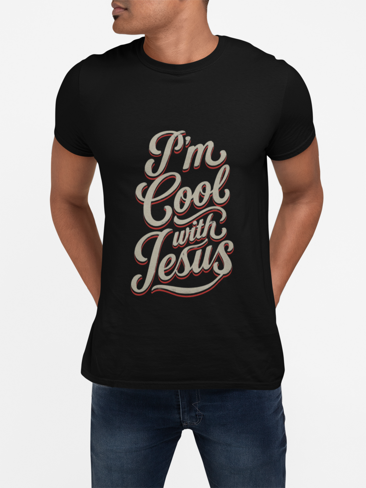 I'm Cool with Jesus T-Shirt — Retro Christian Tee