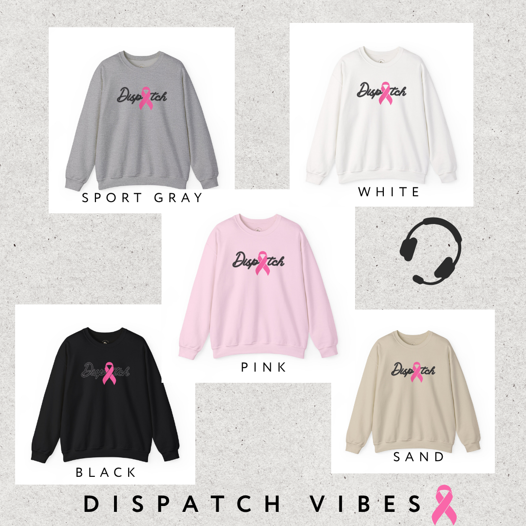 Dispatch 911 Emergency Breast Cancer Awareness Crewneck