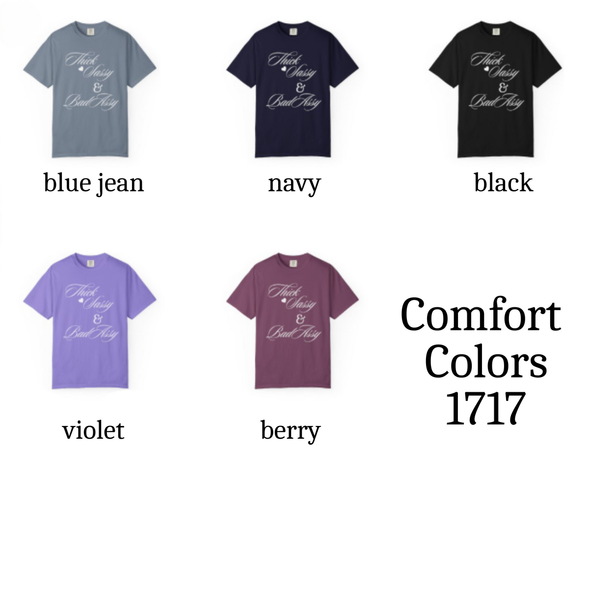 Thick Sassy & Bad Assy Graphic T-Shirt