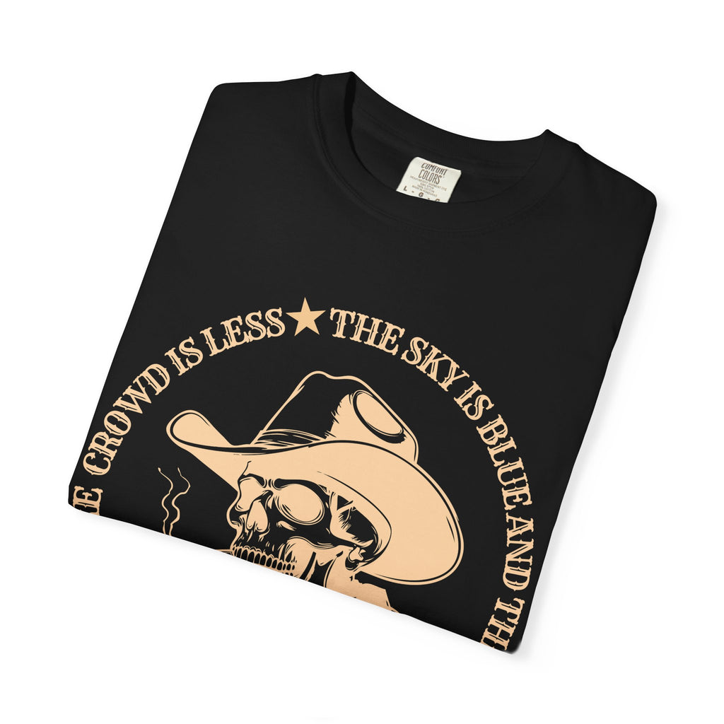 Find Me Where the Crowd is Less Vintage Skull Tee