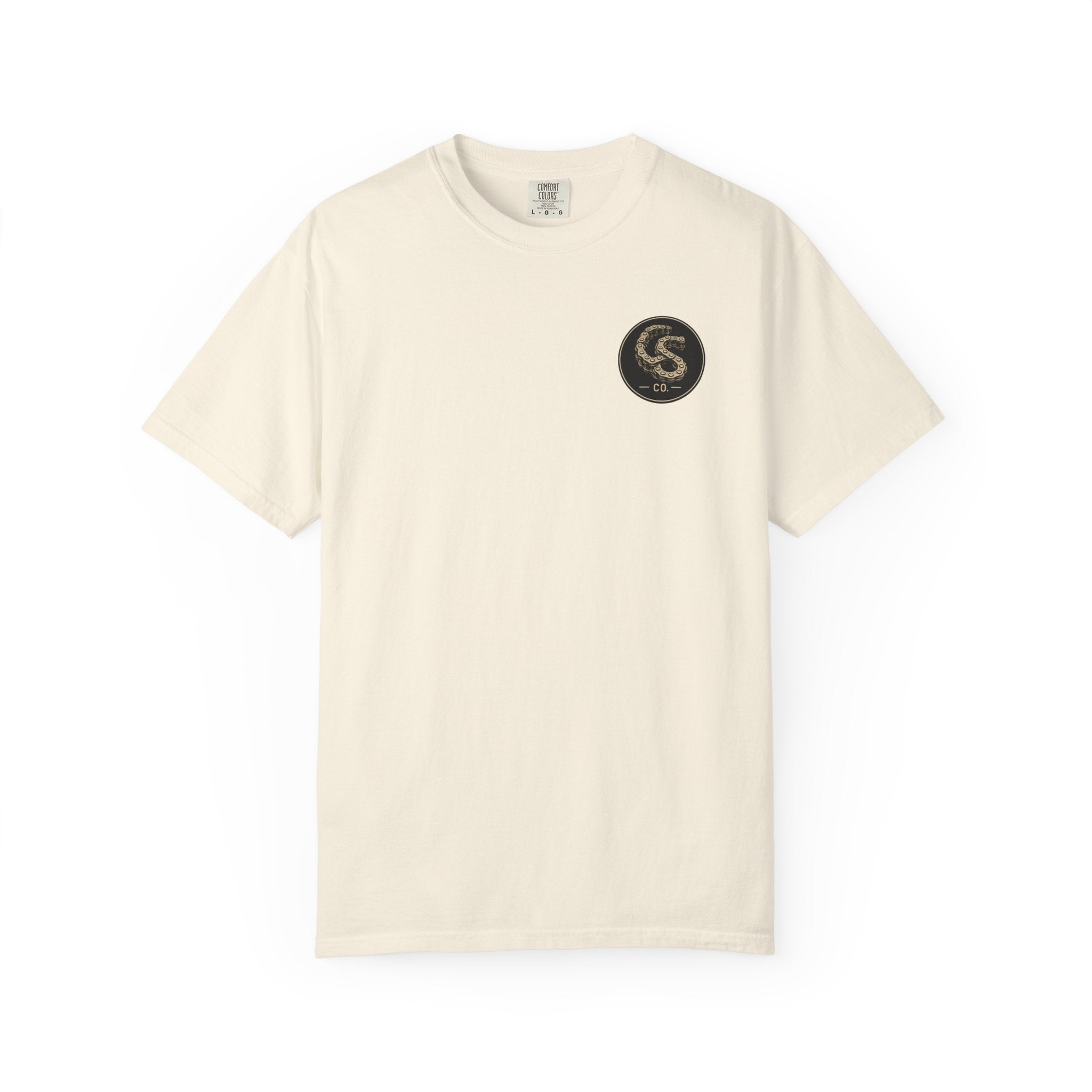 Alien Abduction Motorcycle T‑Shirt — Sci‑Fi Desert Rider Tee