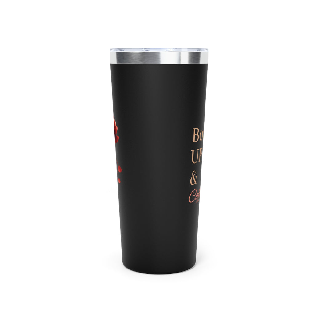 22oz Copper Insulated Tumbler - Bold, Upgraded & Caffeinated (Black)