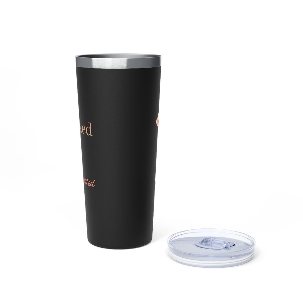 22oz Copper Insulated Tumbler - Bold, Upgraded & Caffeinated (Black)