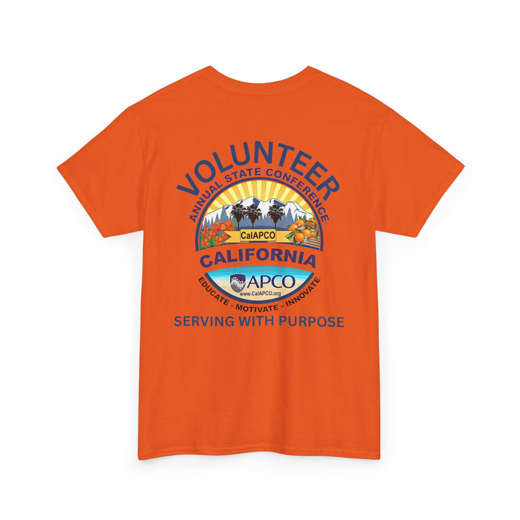 Volunteer Tee — CAL/APCO California Serving With Purpose T‑Shirt