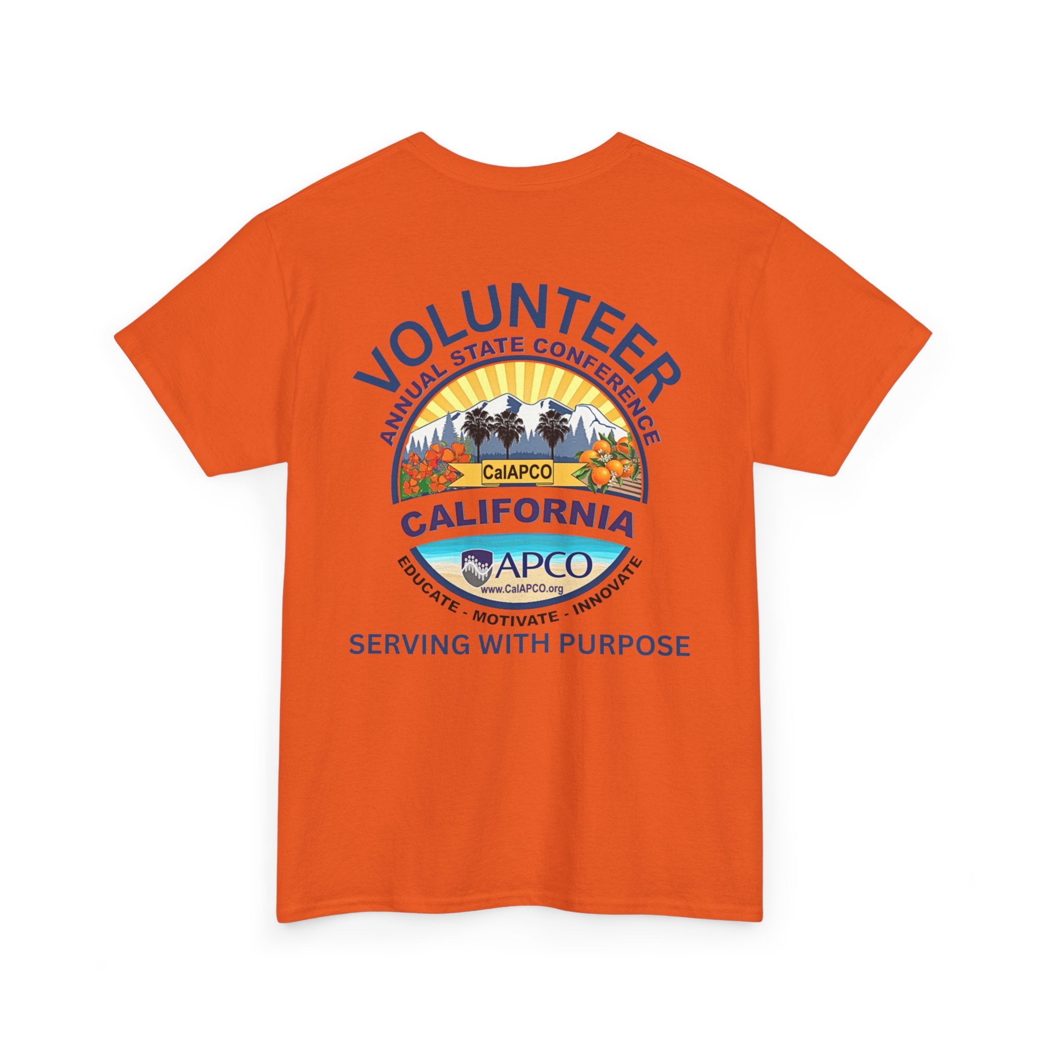 Volunteer Tee — CAL/APCO California Serving With Purpose T‑Shirt