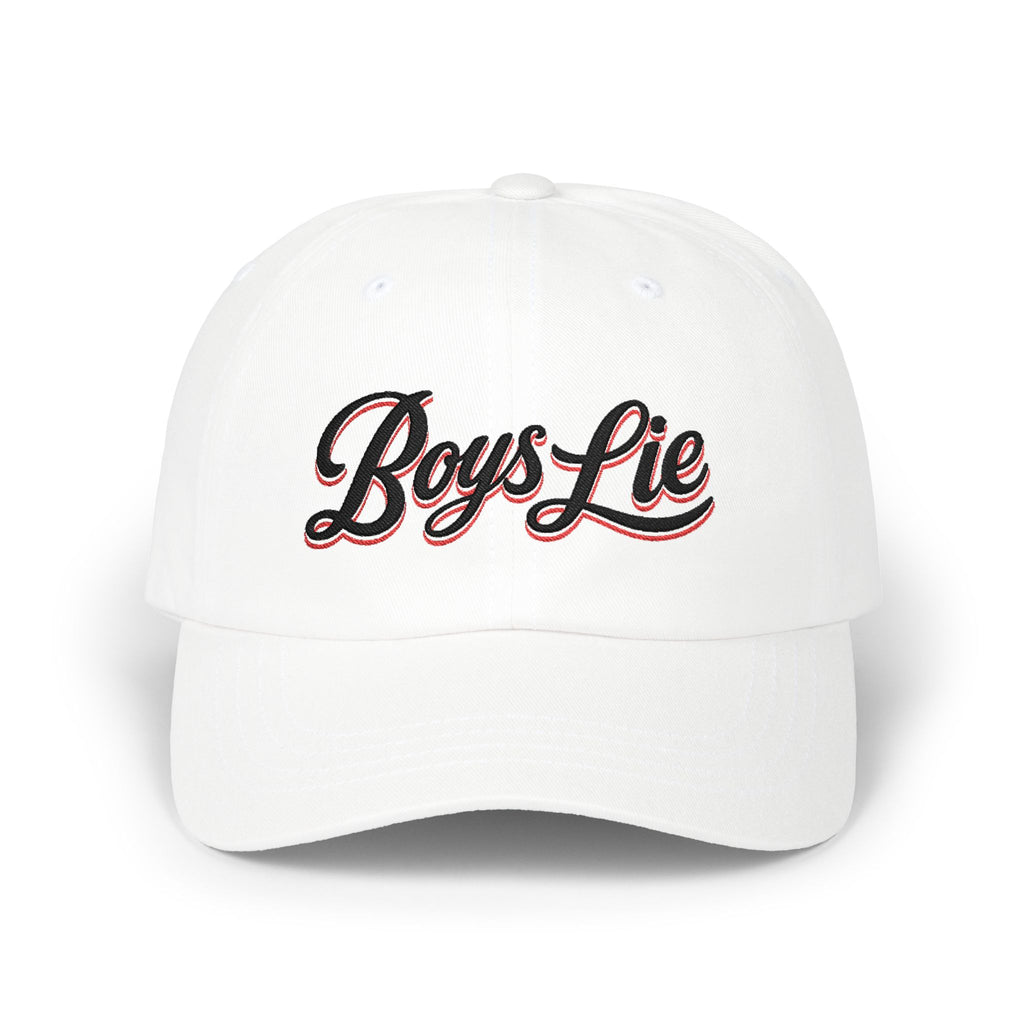 Dad Cap — "Boys Lie" Script Embroidered Baseball Hat