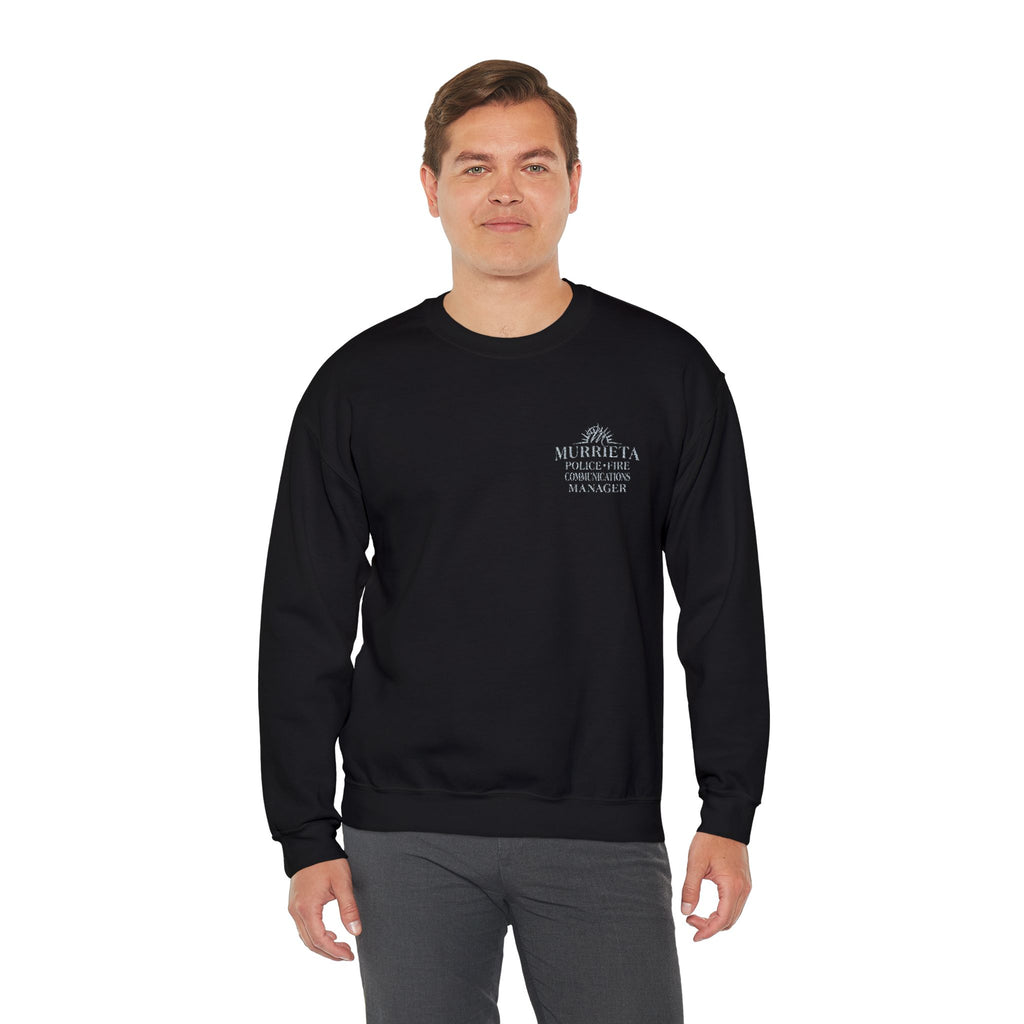 MPD MANAGER Unisex Embroidered  Logo Crewneck Sweatshirt
