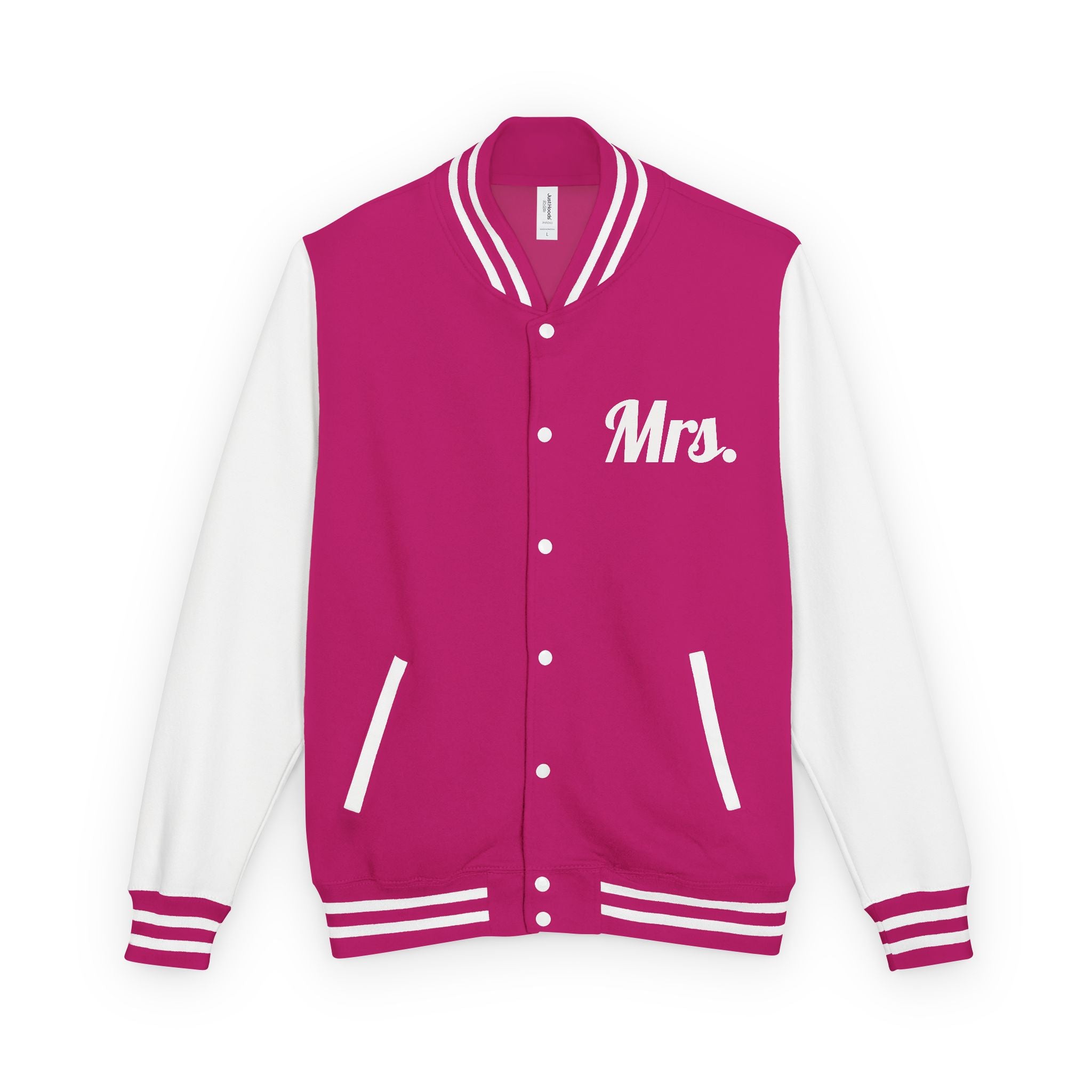 Mrs. Letterman Jacket — 'Til Death Skeleton Heart Hands Varsity Jacket