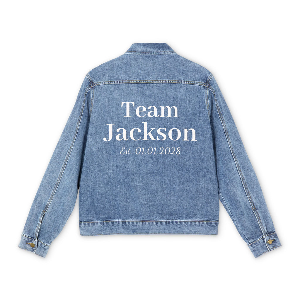 Team Jackson Denim Jacket — Personalized Jean Jacket