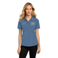 Ladies Polo — Colorful Mosaic MPI 912 Chest Logos