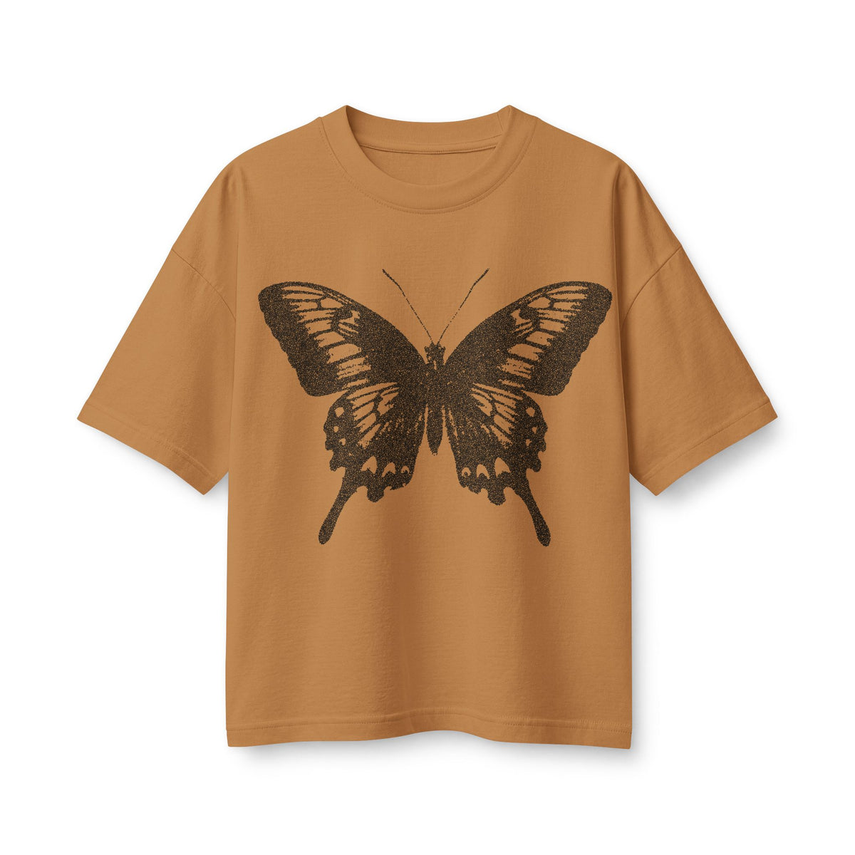Butterfly Graphic Tee — Vintage Monochrome Women's T-Shirt
