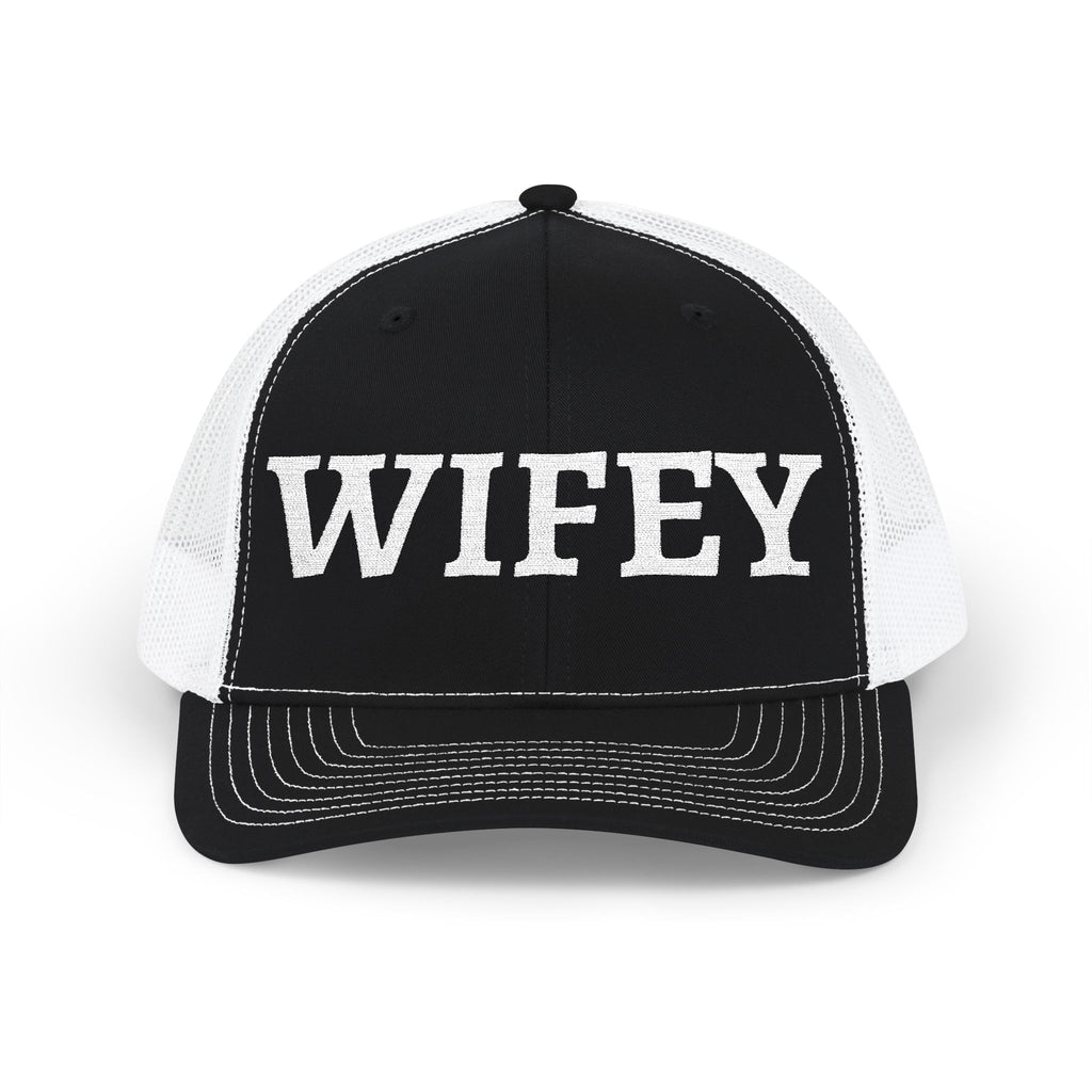Wifey Trucker Hat – Embroidered Snapback Cap for Brides, Bachelorette & Newlyweds
