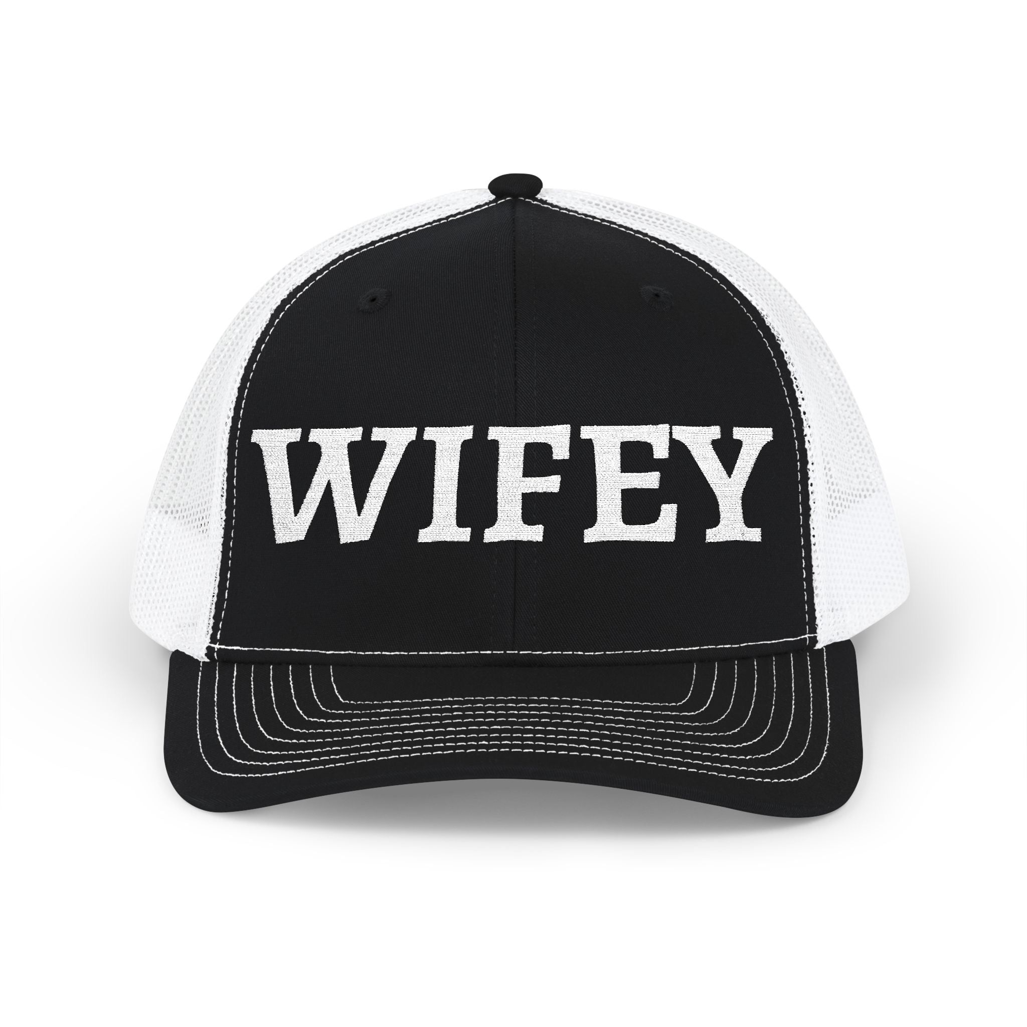 Wifey Trucker Hat – Embroidered Snapback Cap for Brides, Bachelorette & Newlyweds