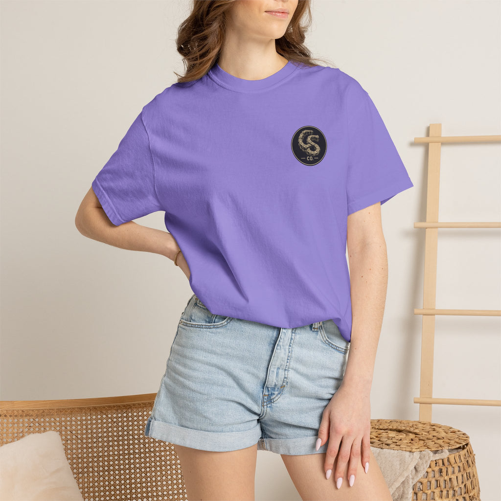 Alien Abduction Motorcycle T‑Shirt — Sci‑Fi Desert Rider Tee