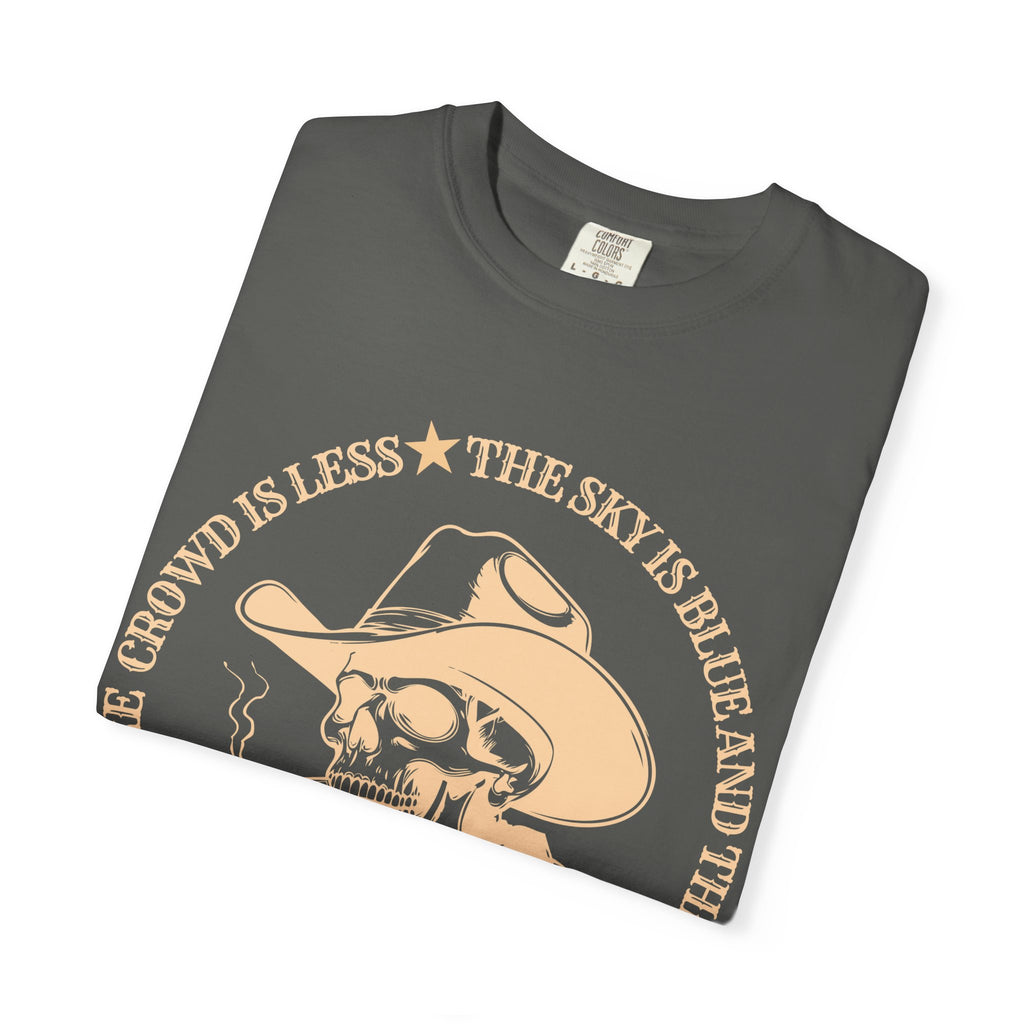 Find Me Where the Crowd is Less Vintage Skull Tee