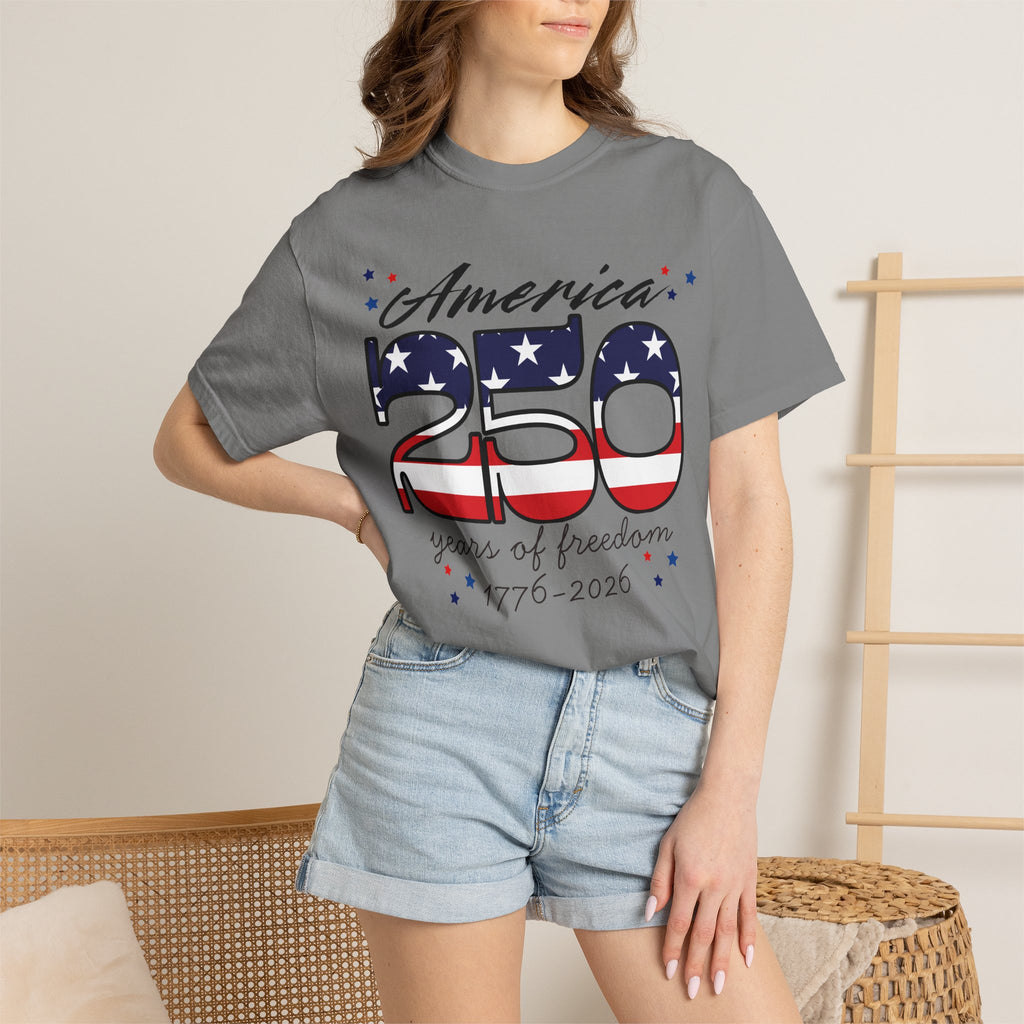 America 250 years of freedom T-Shirt | 1776-2026 American Flag Patriotic