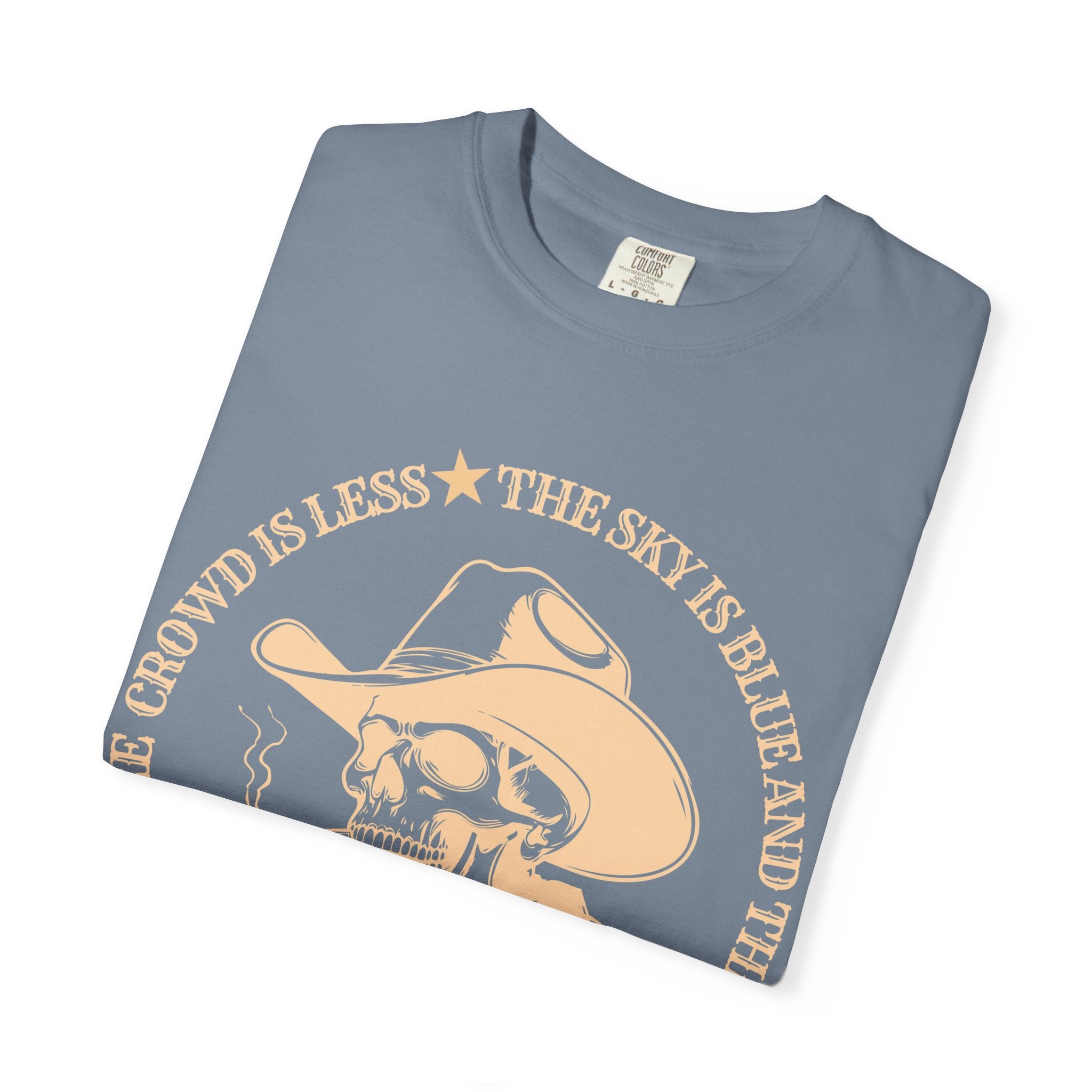 Find Me Where the Crowd is Less Vintage Skull Tee