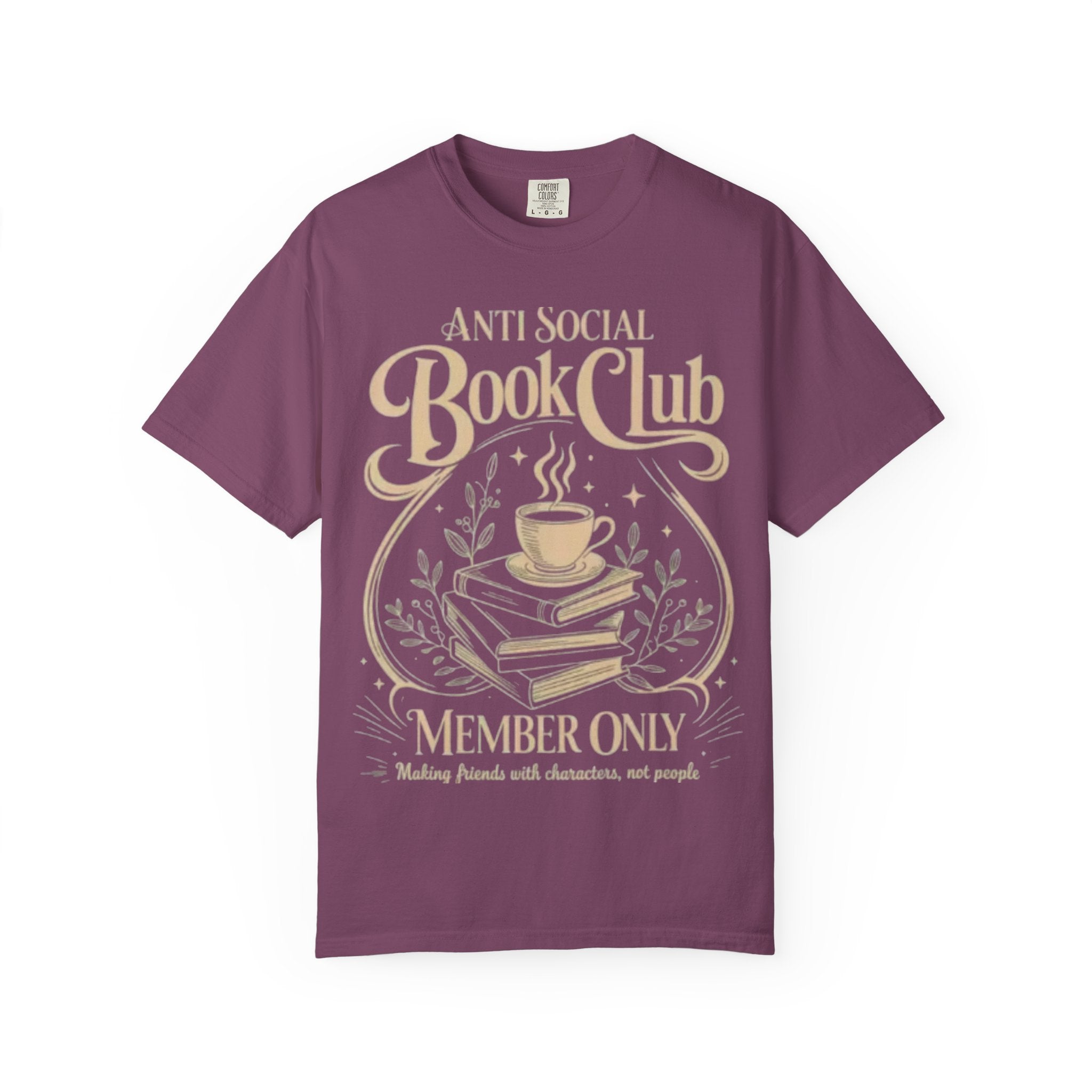 Anti Social Book Club T-Shirt — 'Member Only' Literary Tee