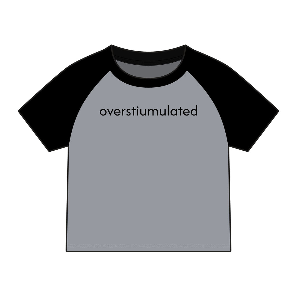 Overstimulated Raglan Baby Tee