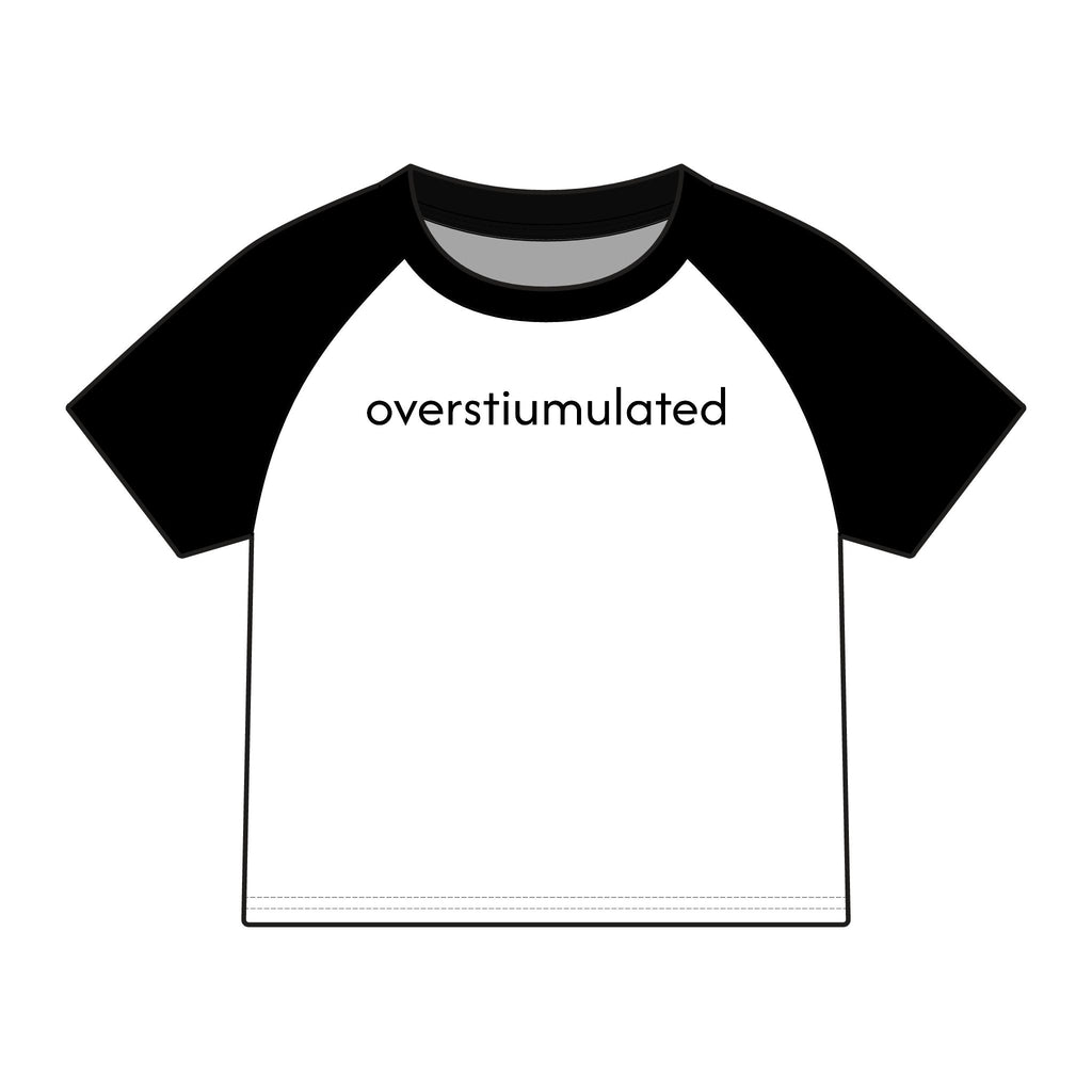 Overstimulated Raglan Baby Tee