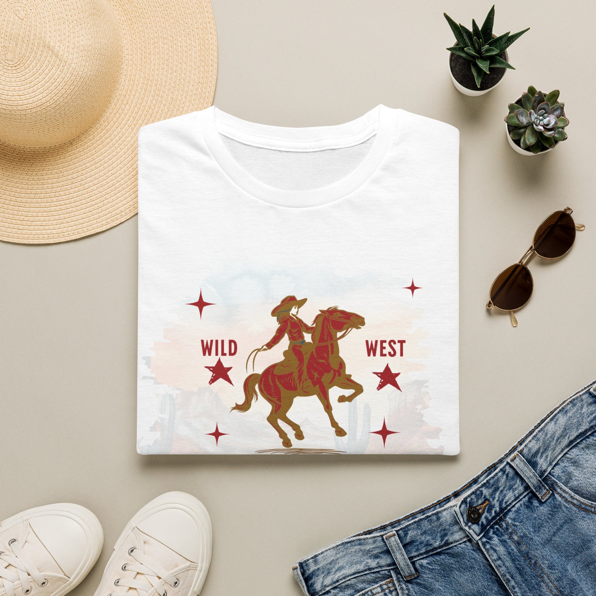 Western Cowgirl T-Shirt — Adventurous Cowgirl Graphic Tee